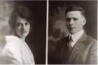 Joseph & Mabel Quayle on wedding day 1918 (15kb)